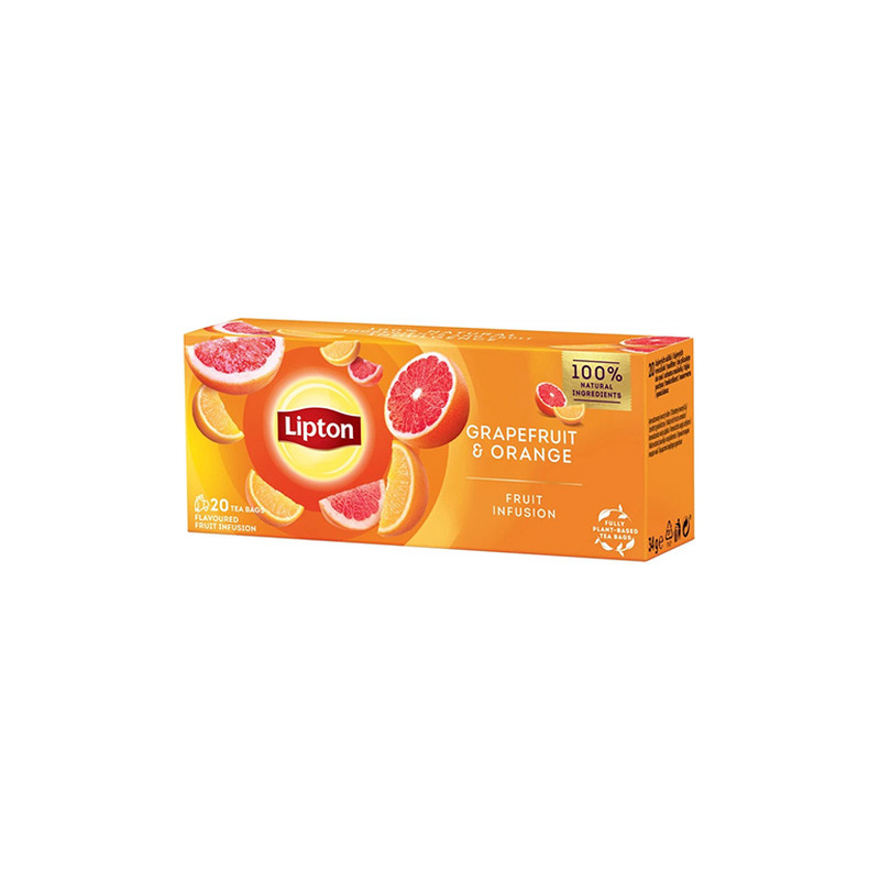 Puuviljatee LIPTON greibi-apelsini 20×1,7g