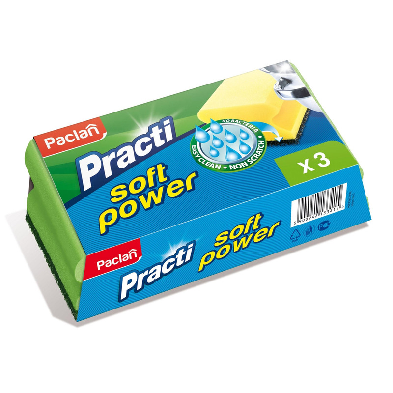 Küürimissvamm Practi Soft Power, PACLAN, 3 tk