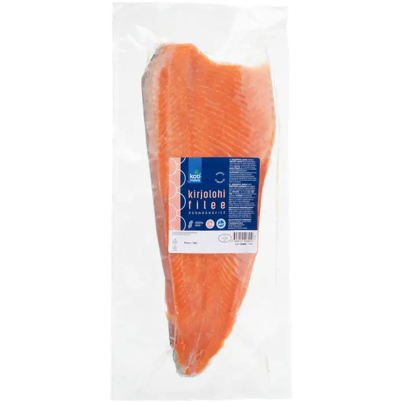 Kotimaista Külmutatud Vikerforellifilee kg