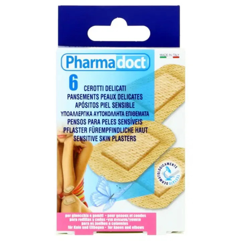 Plaaster põlved/küünarnukid, PHARMADOCT, 6 tk
