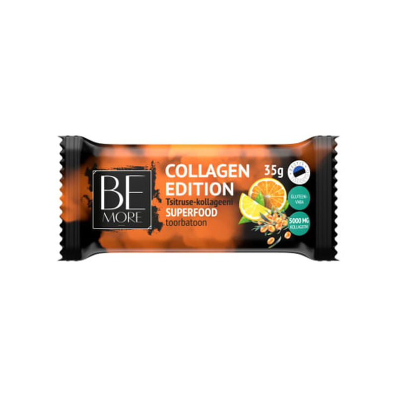 Toorbatoon tsitruse-kollageeni Be More Superfood Collagen Edition 35g
