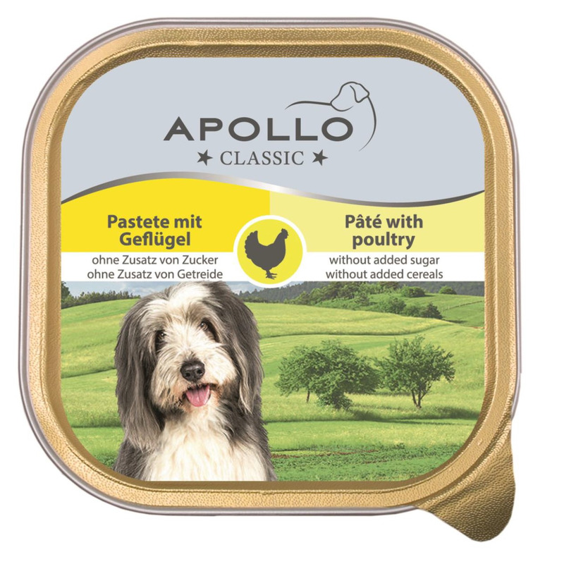 Täissööt. Pasteet koertele linnulihaga, APOLLO, 300g