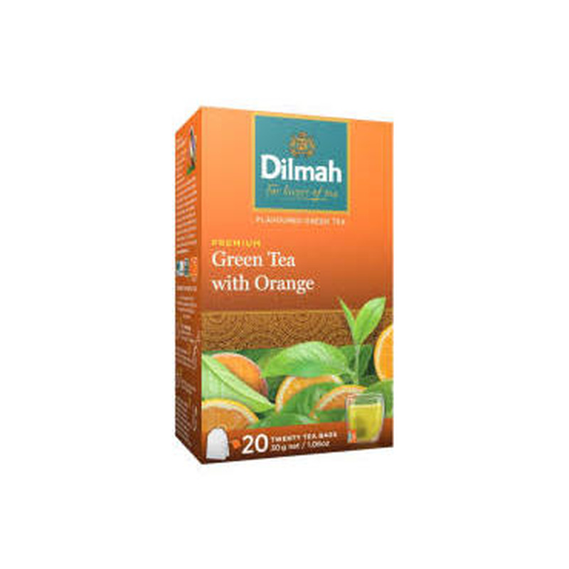 Roheline tee DILMAH apelsin 20x1.5g