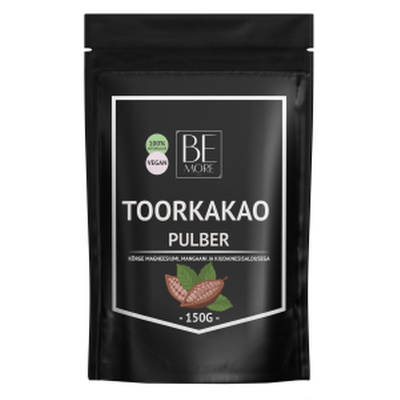 Toorkakao pulber, BE MORE, 150 g