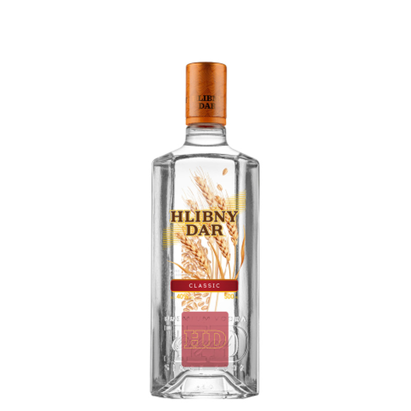 Viin Hlibny Dar Classic Vodka 40% 0,5l