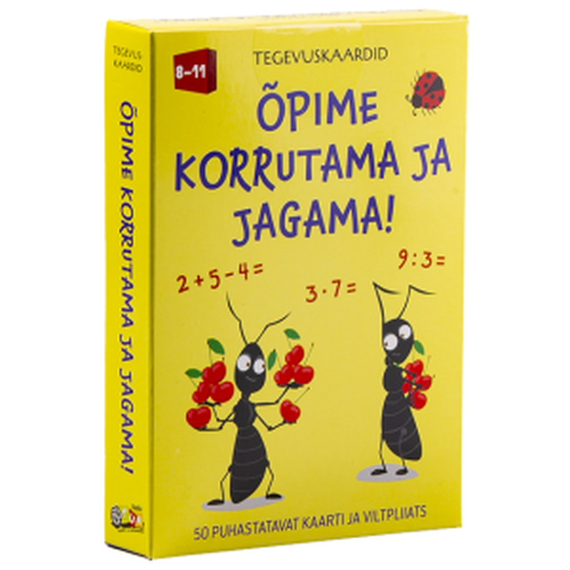 Tegevuskaardid Õpime korrutama ja jagama!, DADA FUN, 1 tk