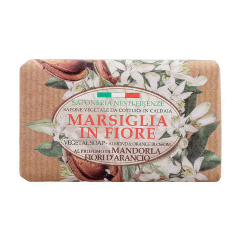 Seep Saponeria Nesti marsiglia in fiore almond & orange blossom 125g
