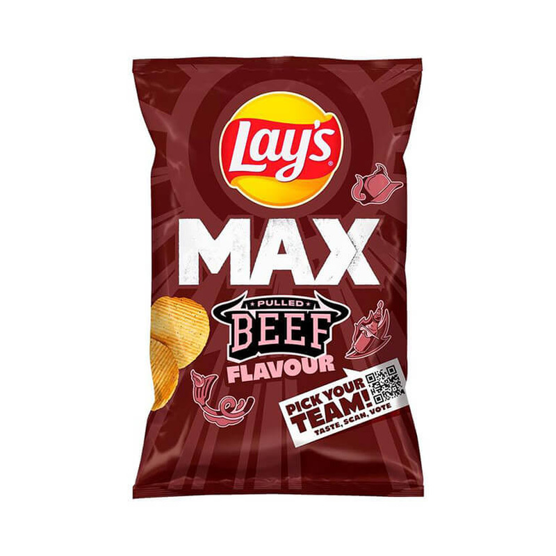 LAY’S MAX Rebitud loomaliha maitselised sakilised kartulikrõpsud 120g