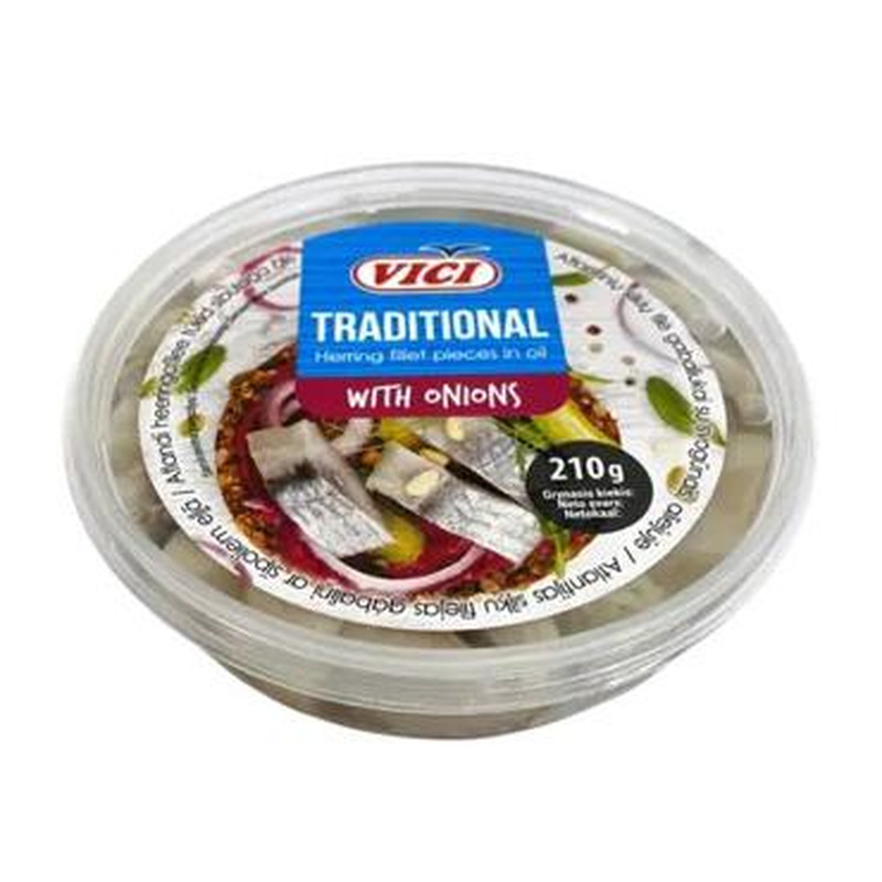 Heeringafil.tükid sibul. õlis VICI 210g