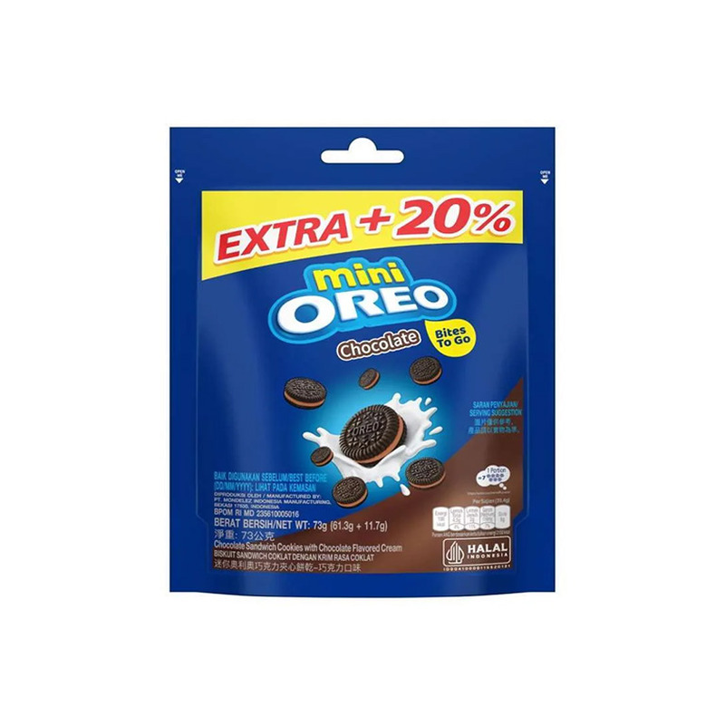 Küpsised šokolaadi maitselised OREO MINI , 61.3g