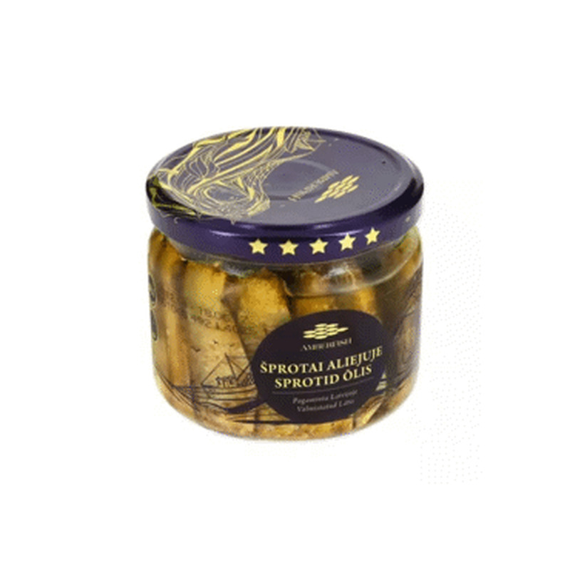 Sprotid õlis AMBERFISH 250g, 250 g