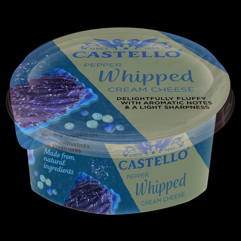 CASTELLO Vahustatud kreemjuust pipraga 125g
