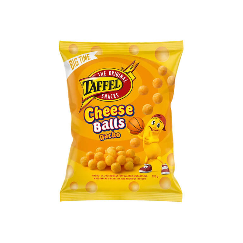 Maisisnäkid Taffel Cheese Balls Nacho 190g