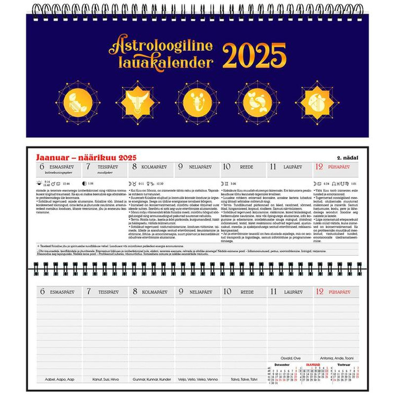 Astroloogiline lauakalender, SULEMEES, 1 tk