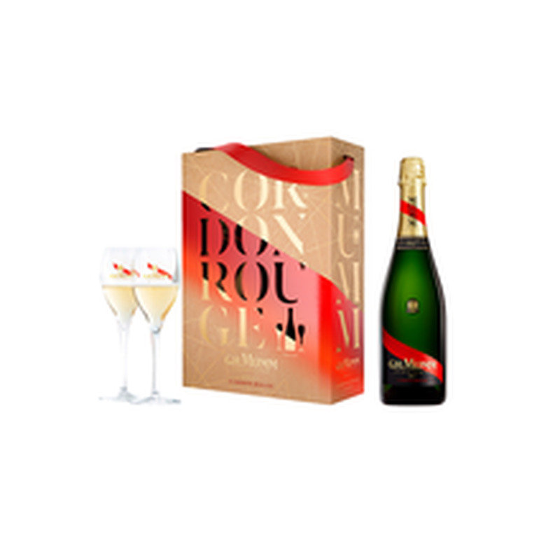 Mumm Cordon Rouge Brut Champagne KPN kvaliteetvahuvein 750ml 2 klaasiga