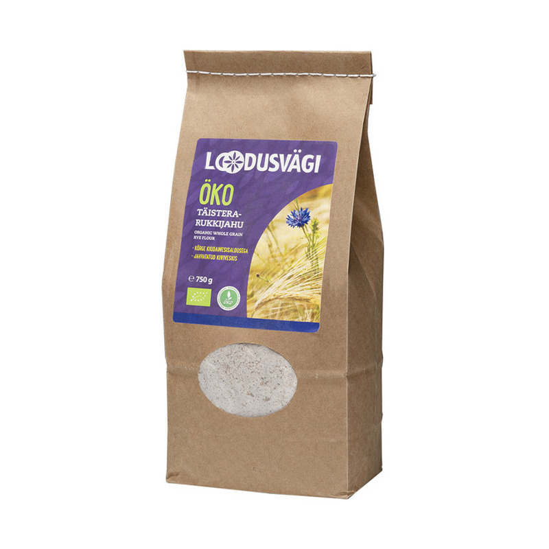 Loodusvägi ÖKO rukkijahu täistera 750g