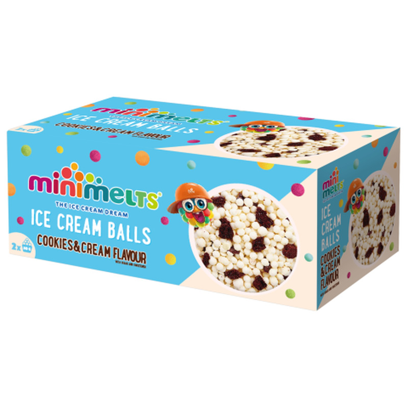 Jäätis Slow Melts vanilje maitsega ja kakaoküpsistega, magusainega 150ml/100g