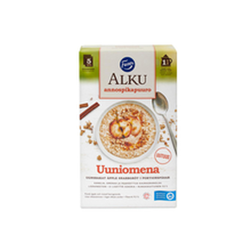 Fazer Alku õuna-kaneeli-kaera-kiirpudruportsjonid 5 × 40 g