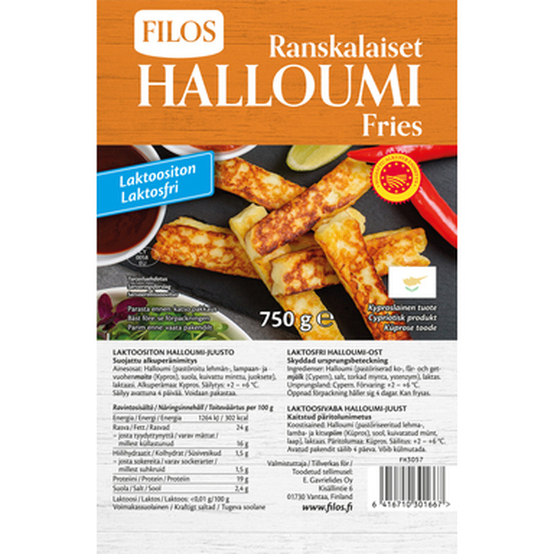 FILOS Halloumi juustupulgad PDO 750g (laktoosivaba)