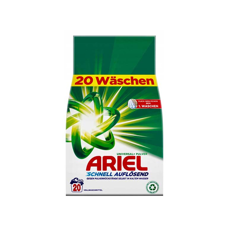 Pesupulber Universal 20pk, ARIEL, 1,2kg