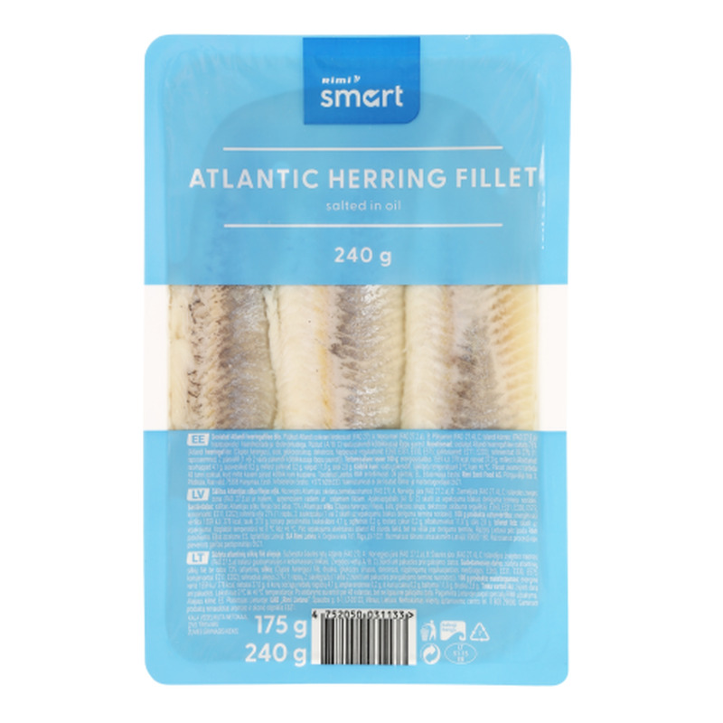 Soolaheeringafilee õlis Rimi Smart 240g/175g