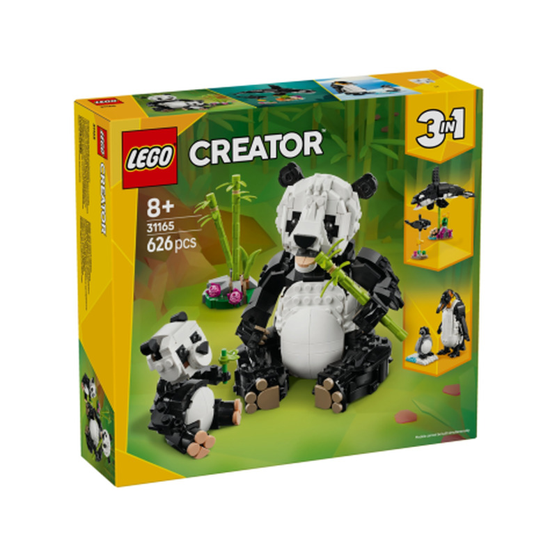 Konstruktor Lego Metsloomad Panda Perekond 31165