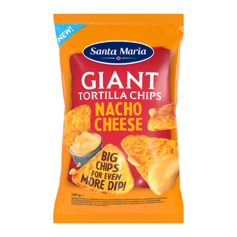 Maisikrõpsud laagerdunud juustu maitselised Santa Maria Giant 160g