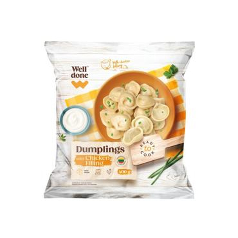 Külm.pelm.broilerilihaga WELL DONE 400g