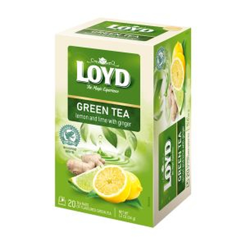 Loyd roheline tee 20*1.7g sidruni-laimi-ingverimaitseline