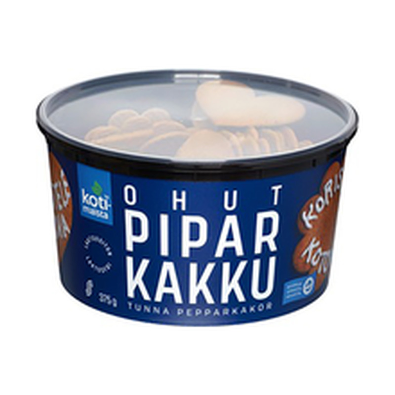 Kotimaista klassikalised ja südamekujulised õhukesed piparkoogid 375g