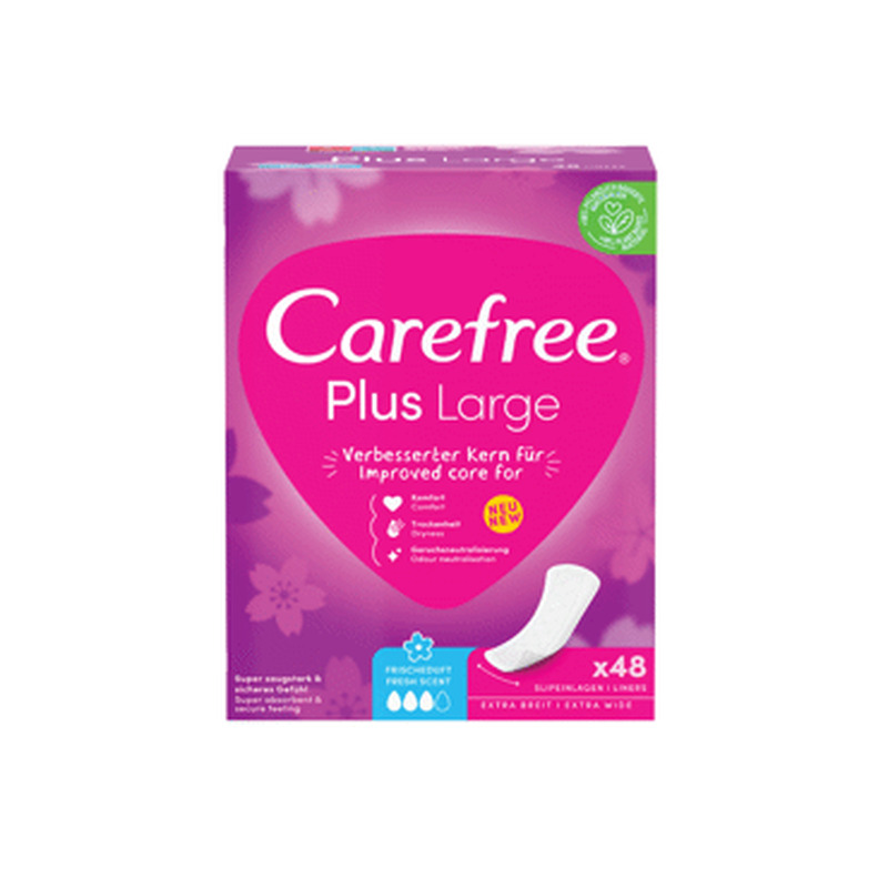 Pesukaitsmed CAREFREE Plus Fresh L 48tk