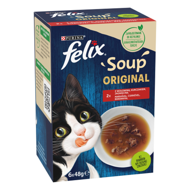 Supp kassidele Felix Soup Original lihaga 6x48g