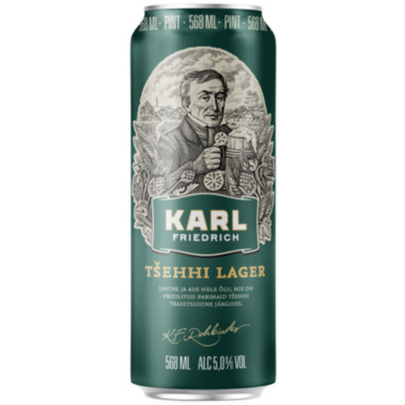 Õlu Friedrich Tšehhi Lager, KARL FRIEDRICH, 568 ml