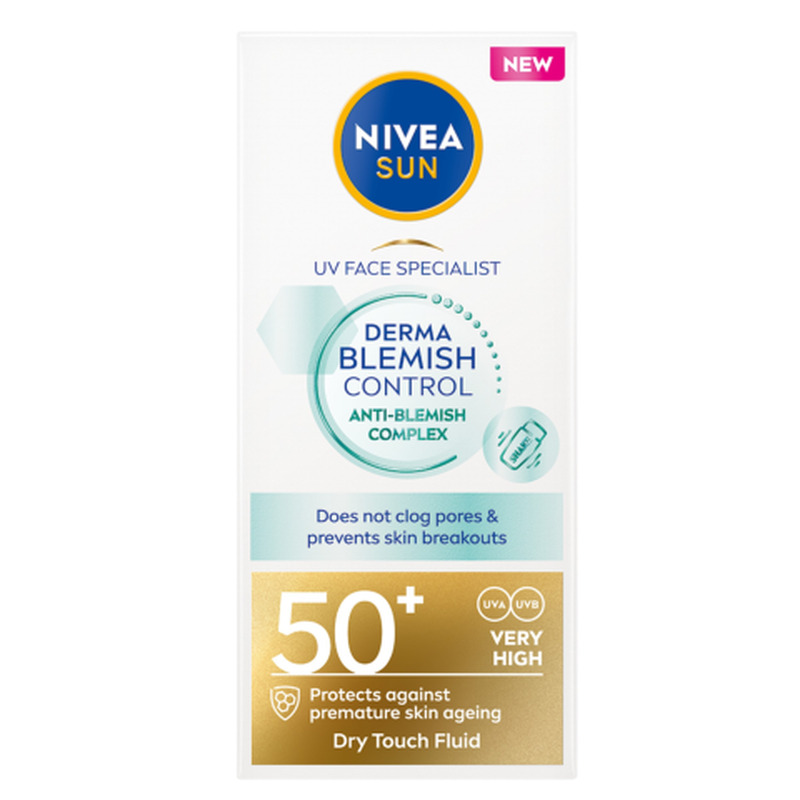 Päikesekaitsekreem Nivea Sun Derma Blemish Control SPF50+ 40ml