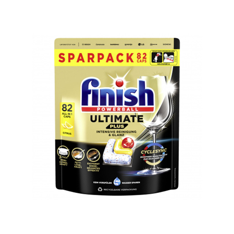 Nõudepesumasina Tabletid Ultimate Plus Lemon, FINISH, 82 tk