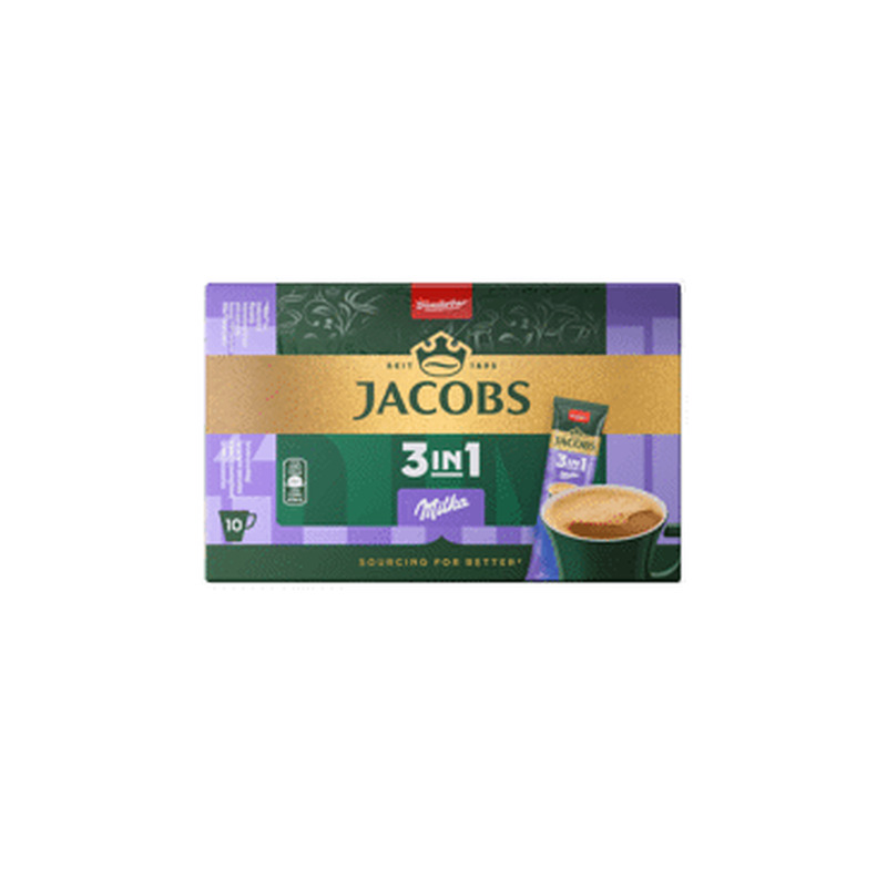 Lah.kohvijook JACOBS 3in1 Milka 10x12.4g