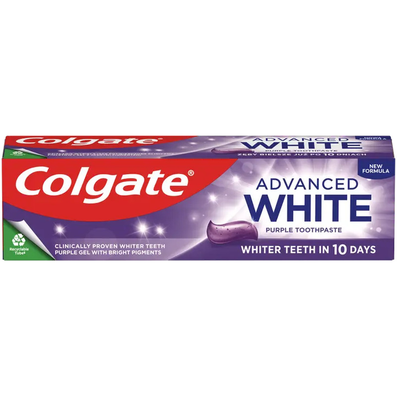 Hambapasta Advanced White Purple, COLGATE, 75ml
