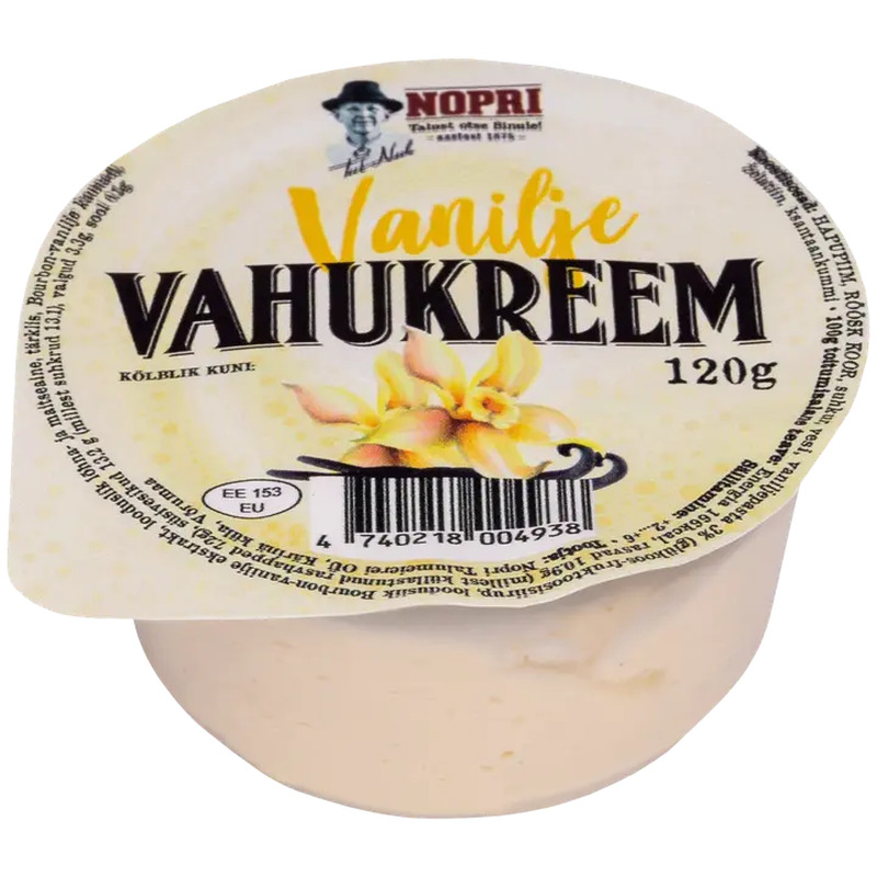 Nopri vahukreem vanilje, 120g