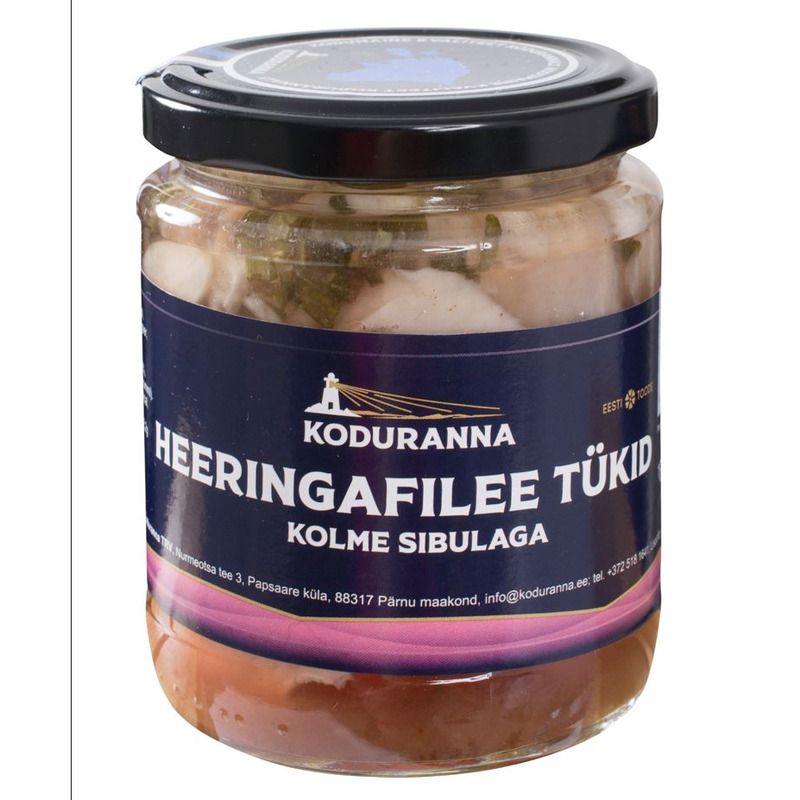 Koduranna Heeringafilee tükid kolme sibulaga 270g