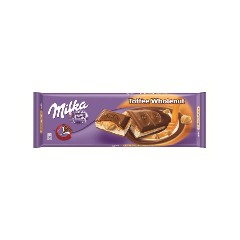KAST 12tk! Milka piimašokolaad toffee ja tervete pähklitega 300g