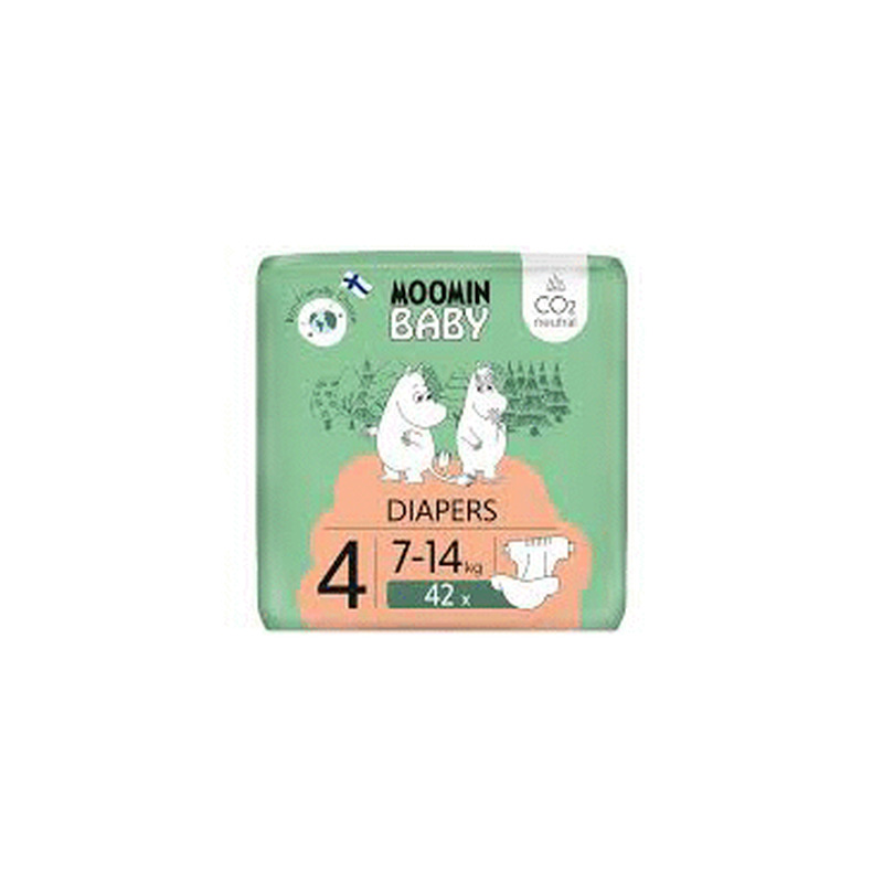 Mähkmed MOOMIN Baby Nr4 7-14kg 42tk