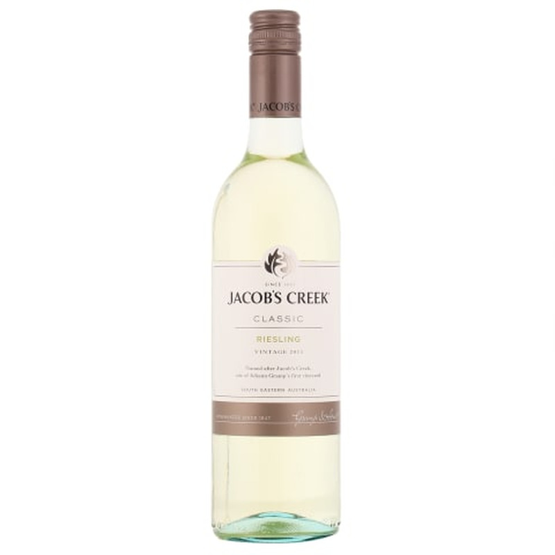 Geograafilise tähisega vein Riesling Jacob's Creek 0,75l