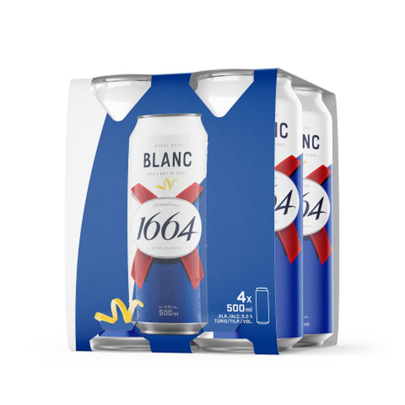 Õlu Kronenbourg 1664 Blanc 5%vol 0,5l purk 4-pakk