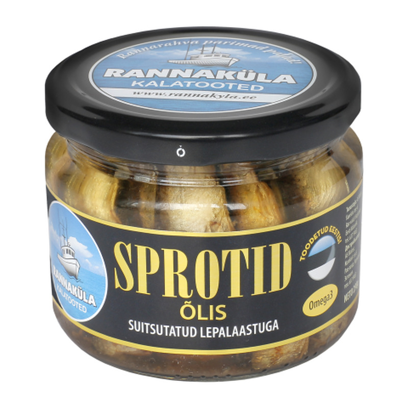 Sprotid Rannaküla õlis 250g klaas