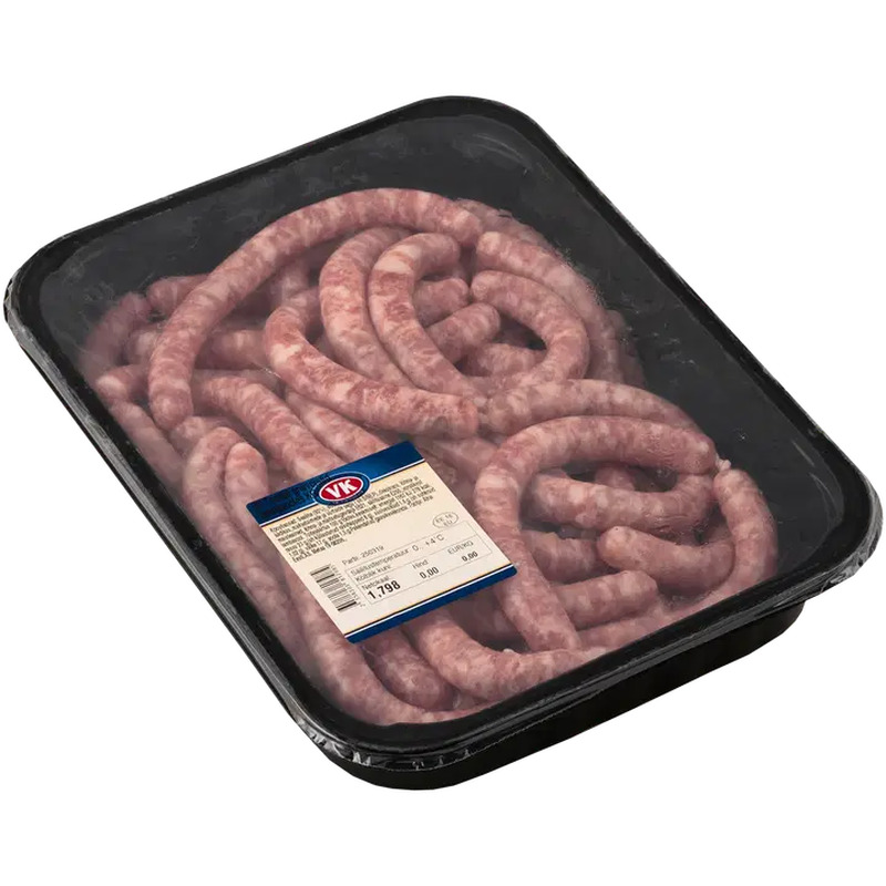 Toored grillvorstid, Kg