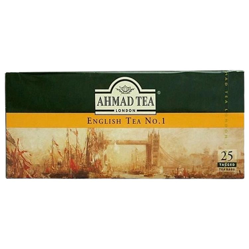 Must tee English Tea No1, niidiga kotis 25pk, AHMAD, 50 g