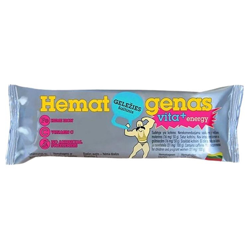 Hematogeen vita+ energy, HEMATOGEEN, 50 g