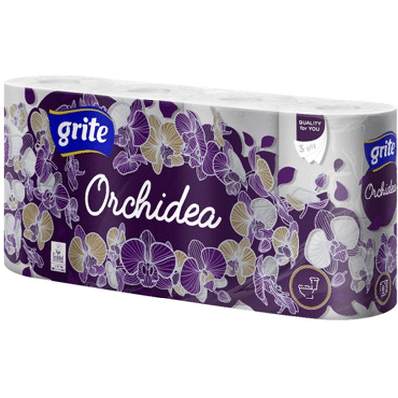 WC paber GRITE Orchidea 3 kih. 8rl