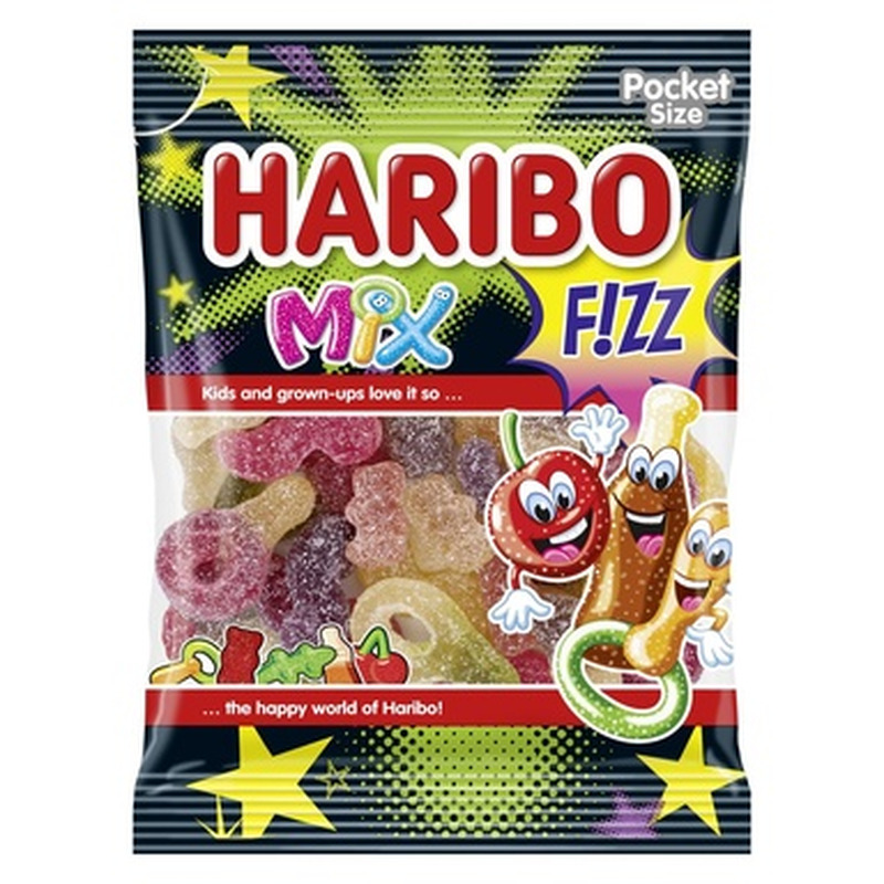 HARIBO Kummikommid Mix Fizz hapud 100g