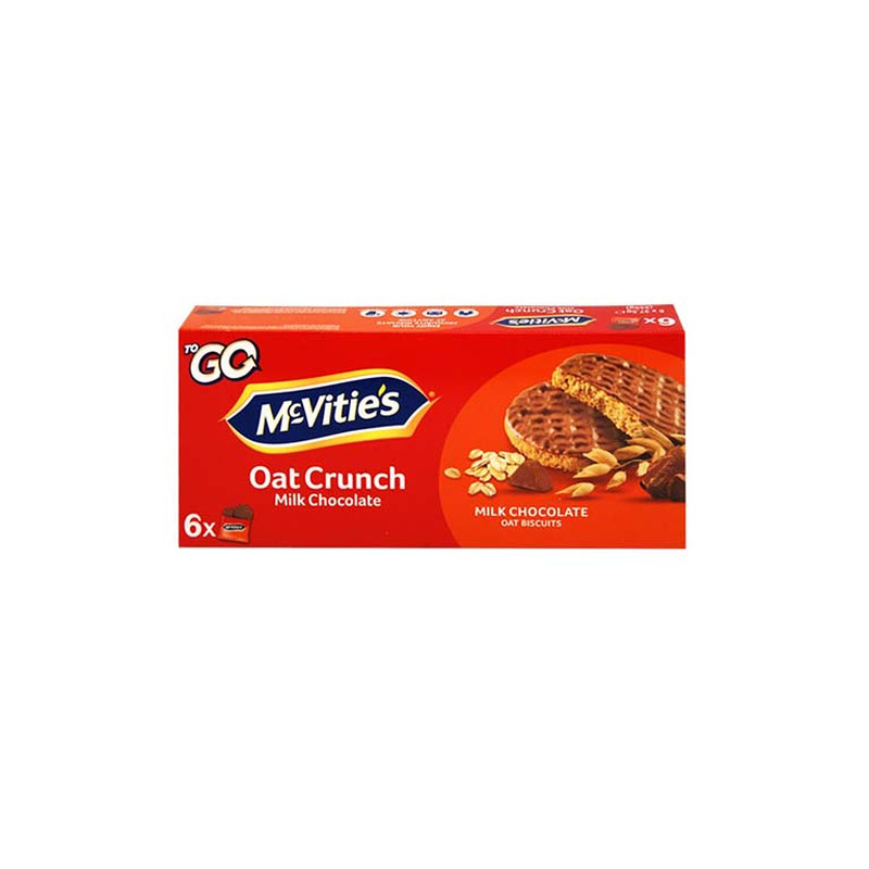 McVities Piimašokolaadiga Täisteraküpsised 225g (6×37.5g)